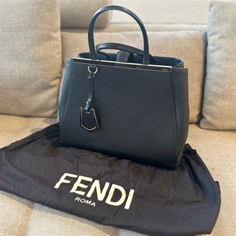 what is fendi vitell|FENDI Vitello Elite Regular 2Jours Tote Black Vino.